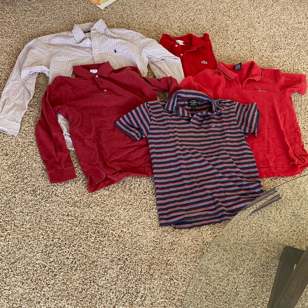 Lot of designer shirts from my personal collection.  Size small.  Vintage